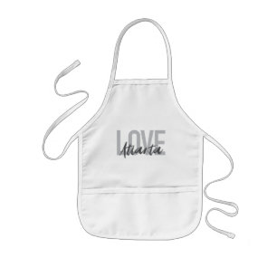 Modern, simple, cool, urban design Love Atlanta Kids Apron