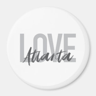 Modern, simple, cool, urban design Love Atlanta Magnet