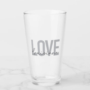 Modern, simple, cool, urban design Love Louisiana Glass