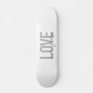 Modern, simple, cool, urban design Love New Jersey Skateboard