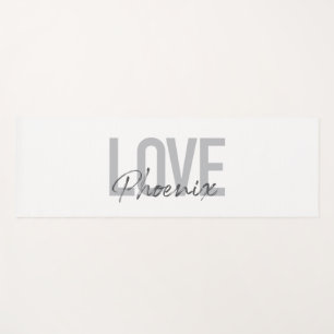 Modern, simple, cool, urban design Love Phoenix Yoga Mat