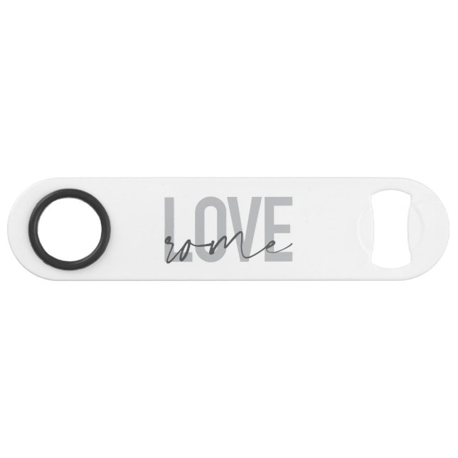 Modern, simple, cool, urban design Love Rome Bar Key (Front (Horizontal))
