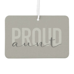 Modern, simple, cool, urban design Proud Aunt Air Freshener