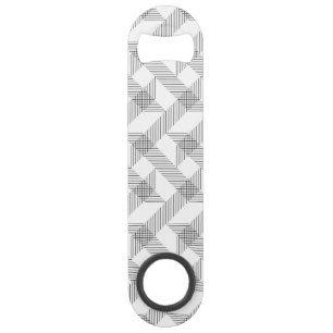 Modern, simple, cool, urban zigzag line pattern bar key