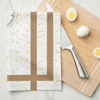 Modern simple cracks designed kitchen towel