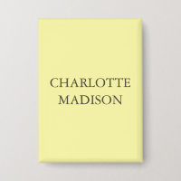 Modern Simple Cream Trendy Minimalist Plain Name
