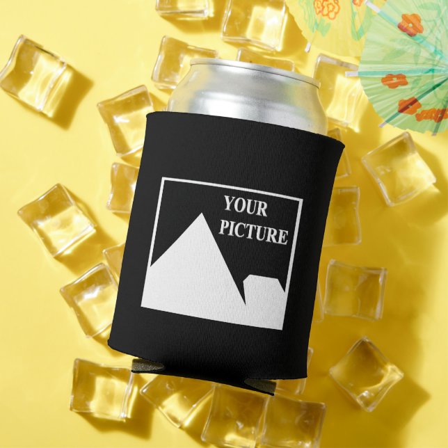 Modern Simple Create Your Own Wedding Picture Can Cooler (In Situ Summer)