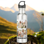 Modern Simple Custom 6 Photo Collage 710 Ml Water Bottle<br><div class="desc">Stay hydrated in style with our Modern Simple Custom 6 Photo Collage Water Bottle! Personalize this sleek and durable bottle with six of your favourite photos, creating a unique and meaningful design. Made from BPA-free materials, it features a secure, spill-proof lid and a convenient carry handle. Perfect for school, work,...</div>