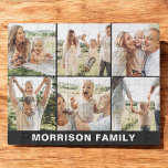 Modern Simple Custom 6 Photo Collage Jigsaw Puzzle<br><div class="desc">Create a fun and memorable activity with our Modern Simple Custom 6 Photo Collage Jigsaw Puzzle! Personalize this puzzle with six of your favourite photos for a unique and meaningful design. Perfect for family gatherings, game nights, or as a thoughtful gift, it combines entertainment with a personal touch. Made with...</div>