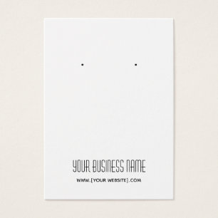 Modern Simple Custom Earring Display Card