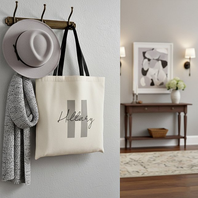 Modern simple custom Personalized  Tote Bag (Creator Uploaded)