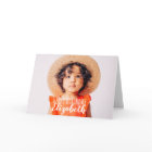 Modern Simple Custom Photo Birthday Greeting