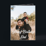 Modern Simple Custom Photo Happy Birthday Dad  Card<br><div class="desc">Modern Simple Custom Photo Happy Birthday Dad Greeting Card..
Happy Birthday Dad Personalized Photo  Greeting Card...  Modern Simple Custom Photo Birthday Greeting Card For Dad.. black Theme Card Design is modern and simple. Add a custom photo of the birthday celebrant and add his/her name,  add a custom message</div>
