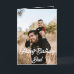 Modern Simple Custom Photo Happy Birthday Dad  Card<br><div class="desc">Modern Simple Custom Photo Happy Birthday Dad Greeting Card..
Happy Birthday Dad Personalized Photo  Greeting Card...  Modern Simple Custom Photo Birthday Greeting Card For Dad.. black Theme Card Design is modern and simple. Add a custom photo of the birthday celebrant and add his/her name,  add a custom message</div>