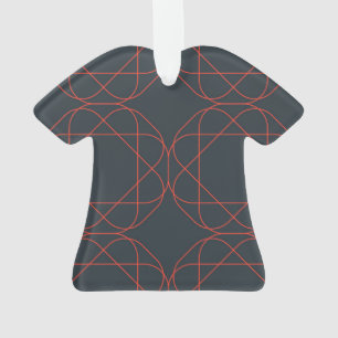 Modern, simple, cute, playful geometric pattern ornament
