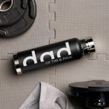 Modern Simple Dad Design with Kids Children Names