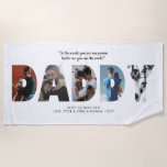 Modern Simple DADDY Photo Quote Happy Father's Day Beach Towel<br><div class="desc">Modern Simple DADDY Photo Quote Happy Father's Day Beach Towel</div>
