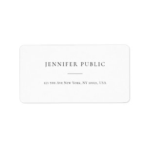 Modern Simple Design Professional Template Elegant Label