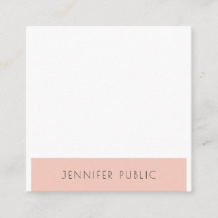 Modern Simple Design Template Professional Stylish Square Business Card