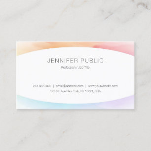 Modern Simple Designed Professional Template Chic Business Card