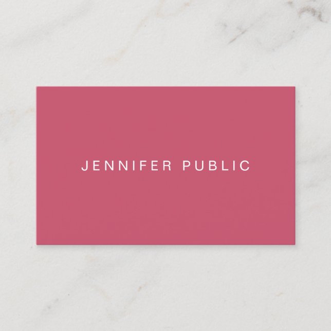 Modern Simple Designed Trend Colours Template Business Card (Front)