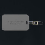 Modern Simple Dim Grey  Luggage Tag<br><div class="desc">This simple,  modern,  minimalist design will help you a lot.</div>