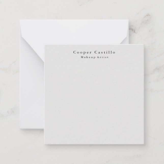 Modern Simple Dim Grey Professional Minimalist Card (Front)