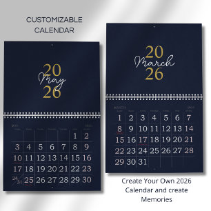Modern Simple Elegant 2026 Calendar