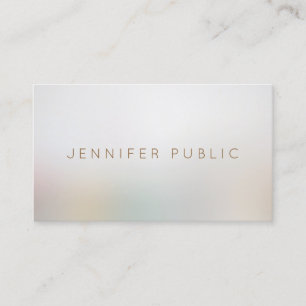 Modern Simple Elegant Beauty Salon Professional Business Card
