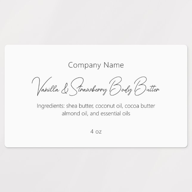 Modern Simple Elegant Beauty Skin Care Custom (Design 1)