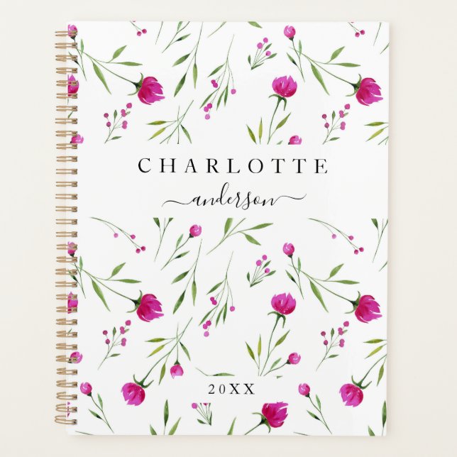 Modern, simple, elegant flower planner (Front)