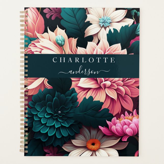 Modern, simple, elegant flower planner (Front)