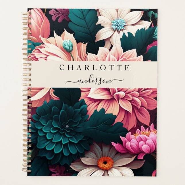 Modern, simple, elegant flower planner (Front)