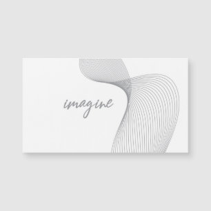 Modern, simple, elegant graphic design of Imagine