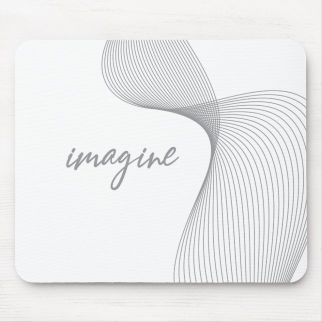 Modern, simple, elegant graphic design of Imagine Mouse Pad (Front)