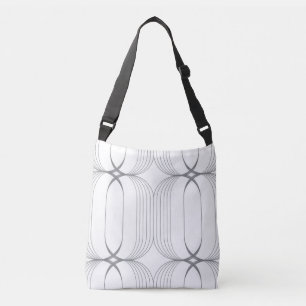 Modern, simple elegant luxury illustration pattern crossbody bag