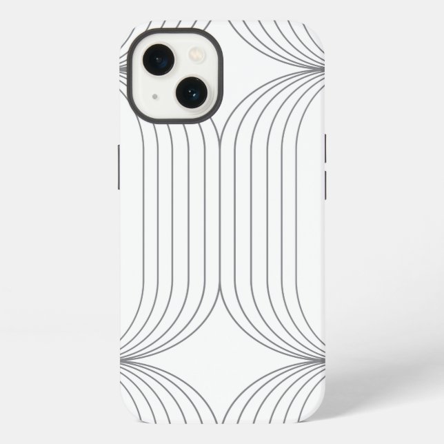 Modern, simple elegant luxury illustration pattern iPhone case (Back)