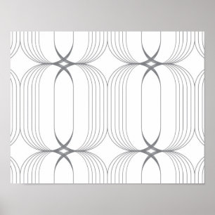Modern, simple elegant luxury illustration pattern poster