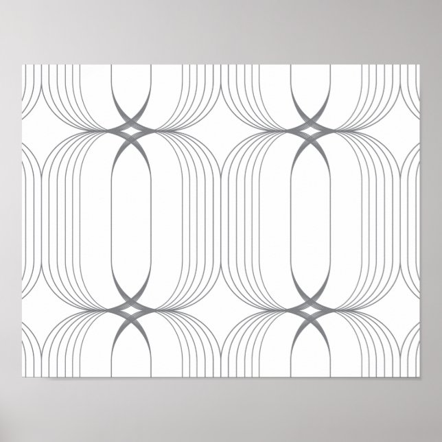 Modern, simple elegant luxury illustration pattern poster (Front)