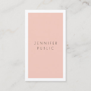 Modern Simple Elegant Minimalist Personalized Business Card