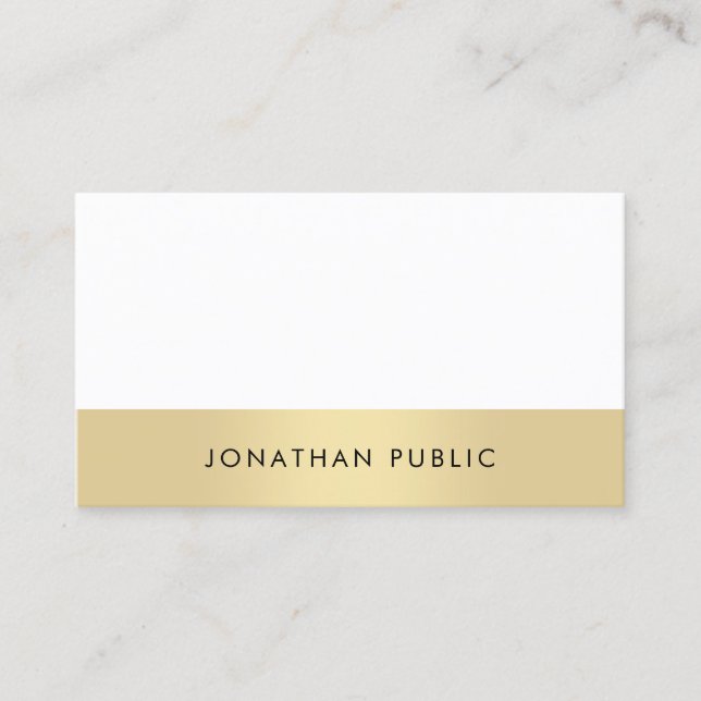 Modern Simple Elegant Plain Professional Trendy Business Card (Front)