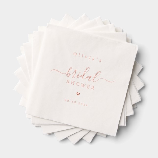 Modern simple elegant script bridal shower party (Insitu (empilé))