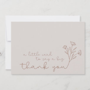 Modern Simple Elegant Thank You Card