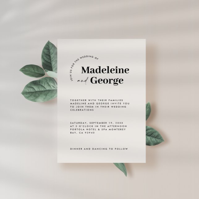 Modern simple elegant typography black and white save the date (Creator Uploaded)