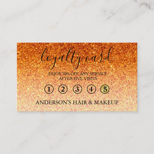 Modern Simple elegant typography Loyalty Card (Front)