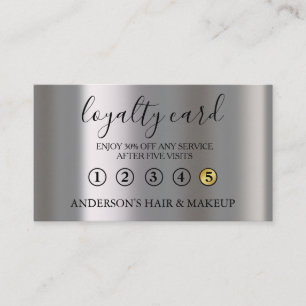 Modern Simple elegant typography Loyalty Card
