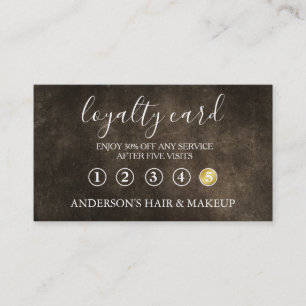 Modern Simple elegant typography Loyalty Card