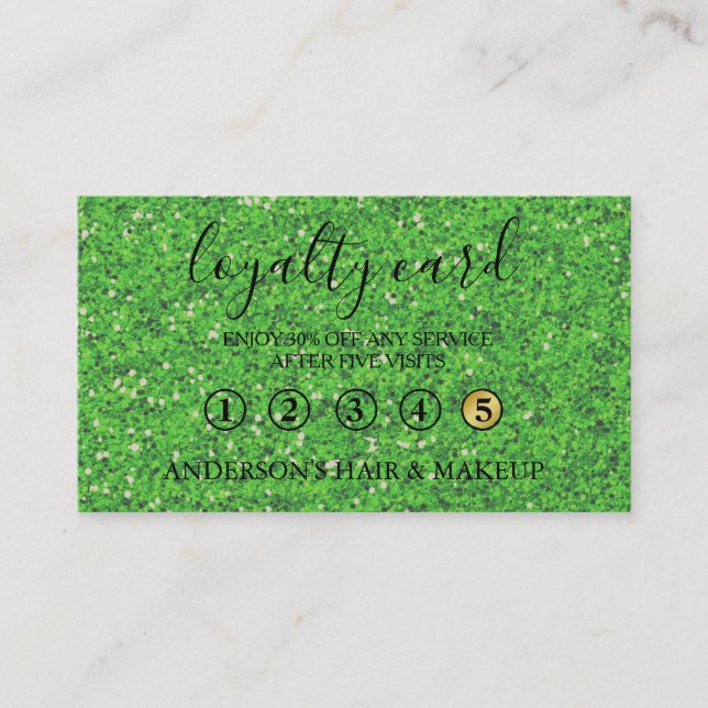 Modern Simple elegant typography Loyalty Card (Front)