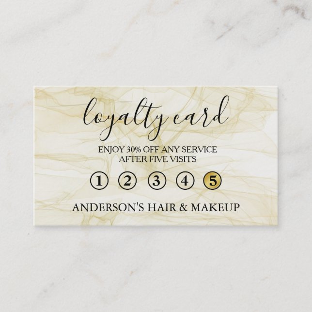 Modern Simple elegant typography Loyalty Card (Front)