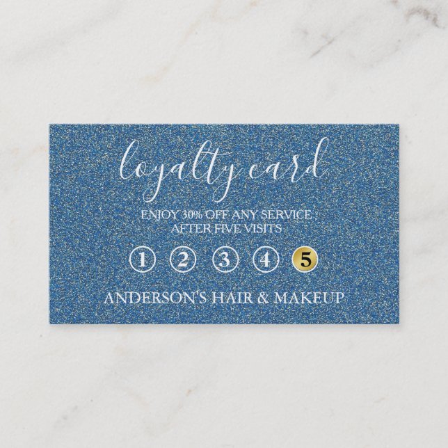 Modern Simple elegant typography Loyalty Card (Front)